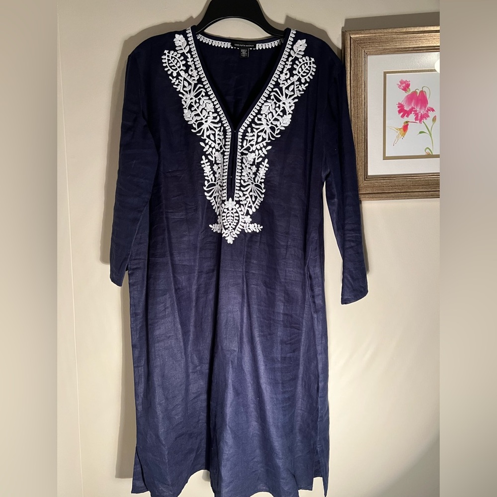 Saks Fifth Avenue linen tunic size M